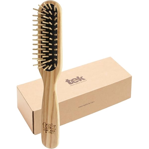 Amazon | Tek オーバルグランデ ナチュラル ヘアブラシ | TEK